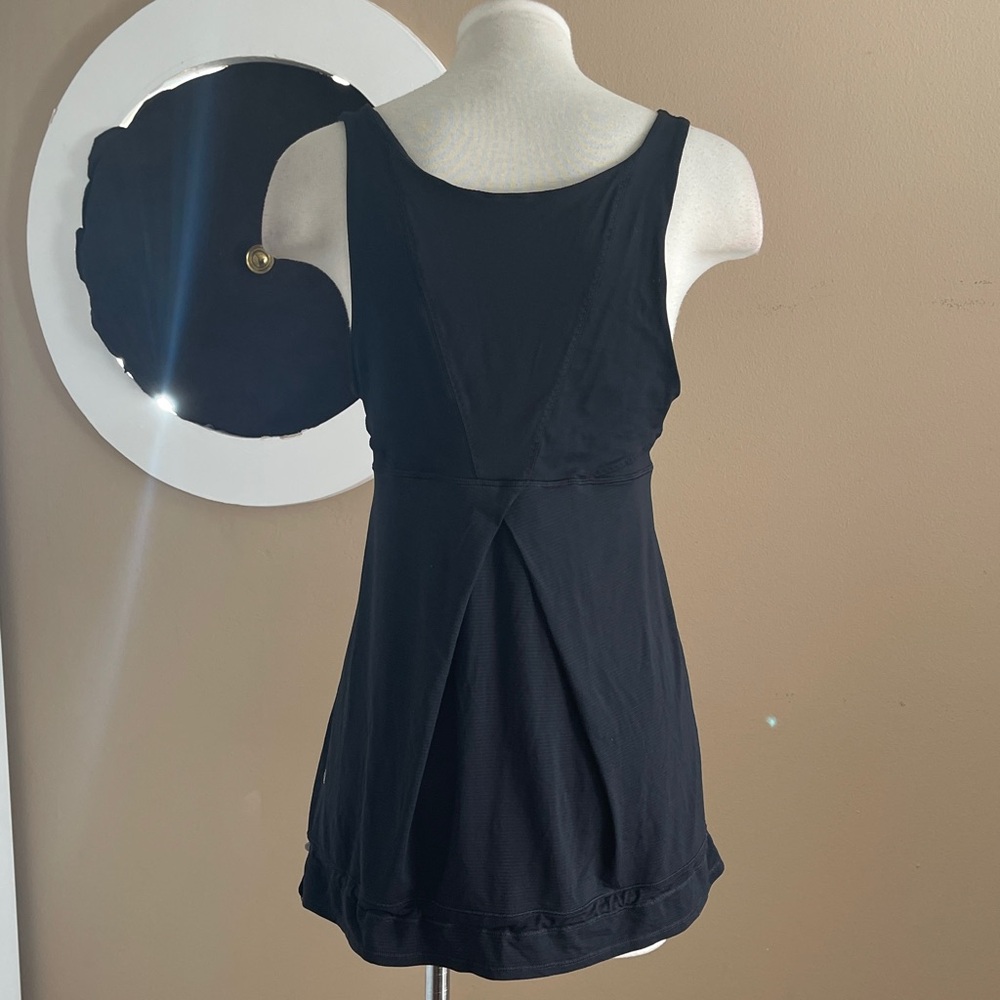 Lululemon Athletica Black Babydoll Tank | Cinch Hem | Size 10 | Activewear - Picture 4 of 7